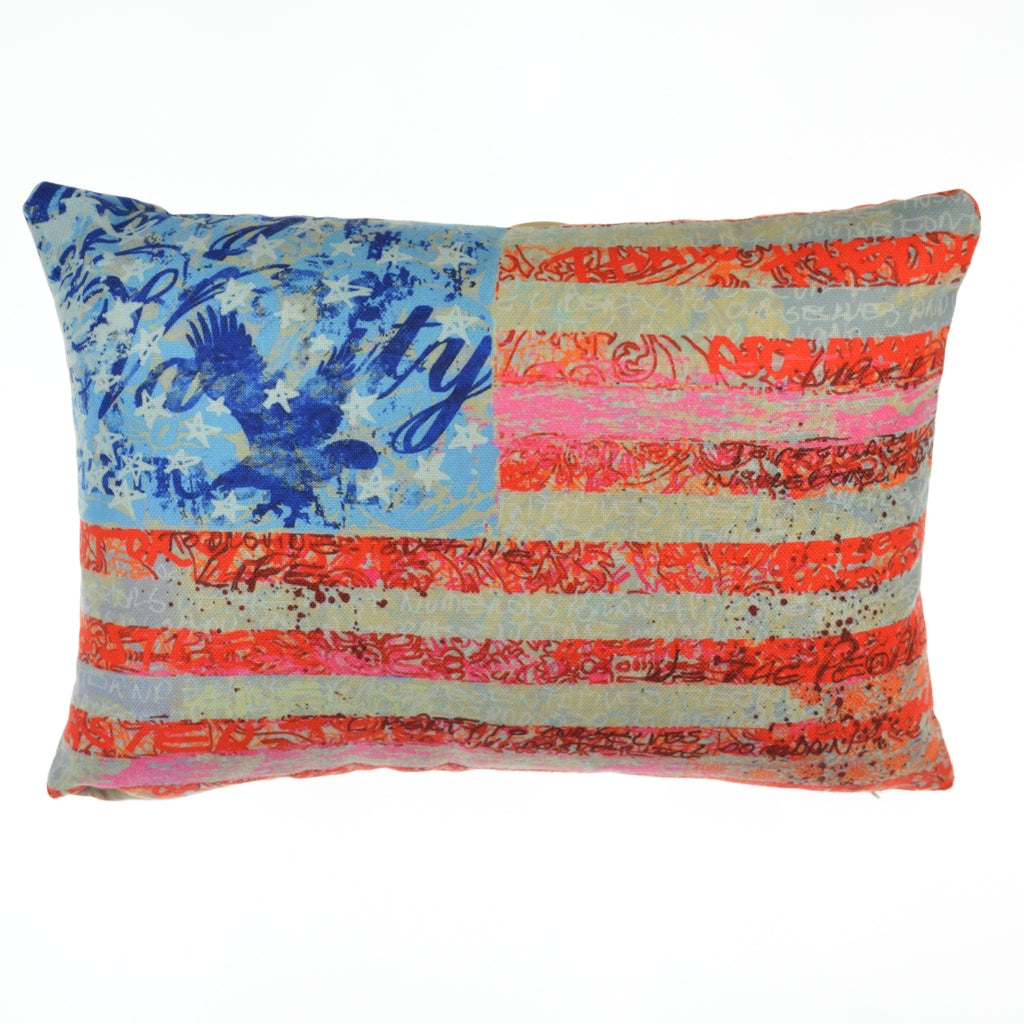 Walter Knabe Lumbar Pillow Flag