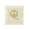 Walter Knabe Hand Printed Cocktail Napkin Set Peace For The Holidays Gold/Silver Variety