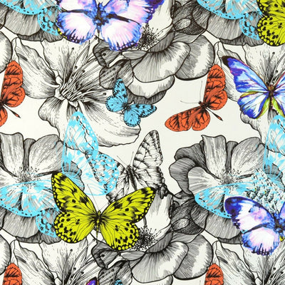 Walter Knabe Butterfly Garden Machine Printed Wall Covering
