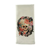 Walter Knabe Tea Towel Skull Floral